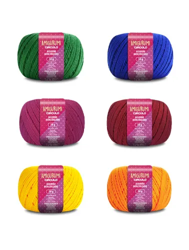 0004 KIT CIRCULO AMIGURUMI CORES E TONS C6