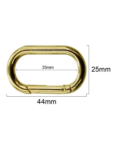 DOU. ARGOLA CHAVEIRO ROMA  ARTICULADA OVAL 151515 35MM C4 100%FE
