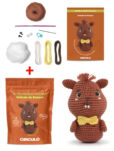 **0002 KIT CIRCULO AMIGURUMI ANIMAIS BOSQUE