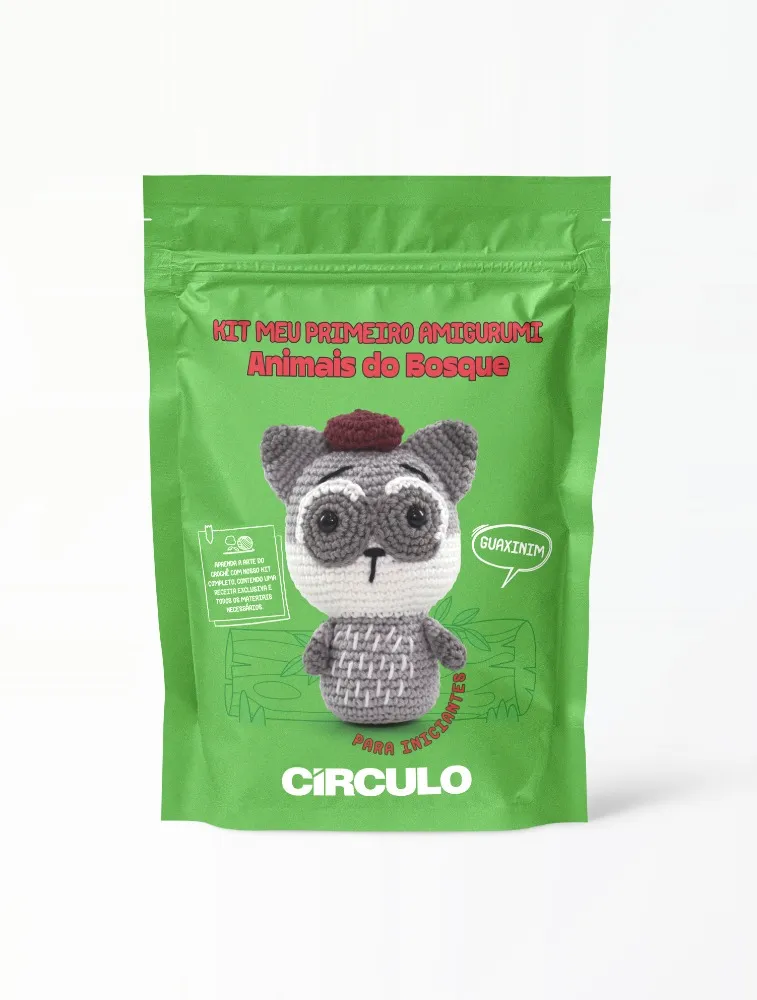 0003 KIT CIRCULO AMIGURUMI ANIMAIS BOSQUE