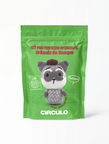 0003 KIT CIRCULO AMIGURUMI ANIMAIS BOSQUE
