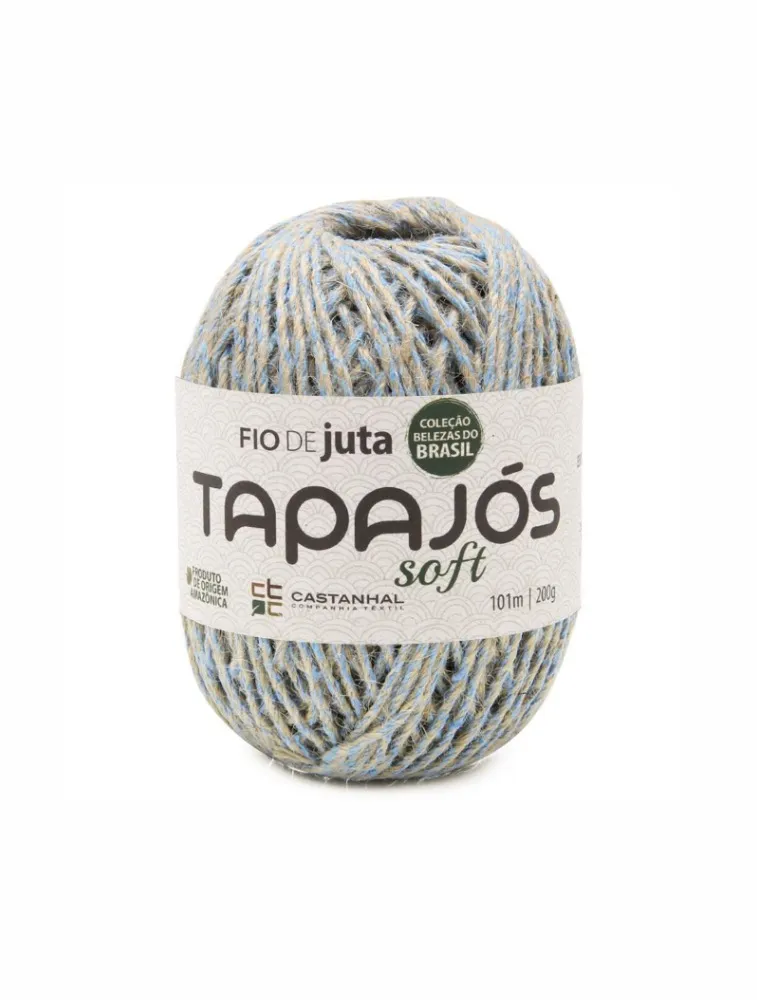 AZUL FIO DE JUTA CASTANHAL 10/4 TAPAJOS SOFT 200G 101M