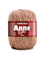 7532 LINHA CIRCULO ANNE BRILHO OURO 500M 100%CO