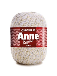 8001 LINHA CIRCULO ANNE BRILHO OURO 500M 100%CO