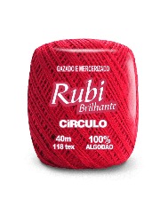 3628 LINHA CIRCULO RUBI 40M 100%CO 