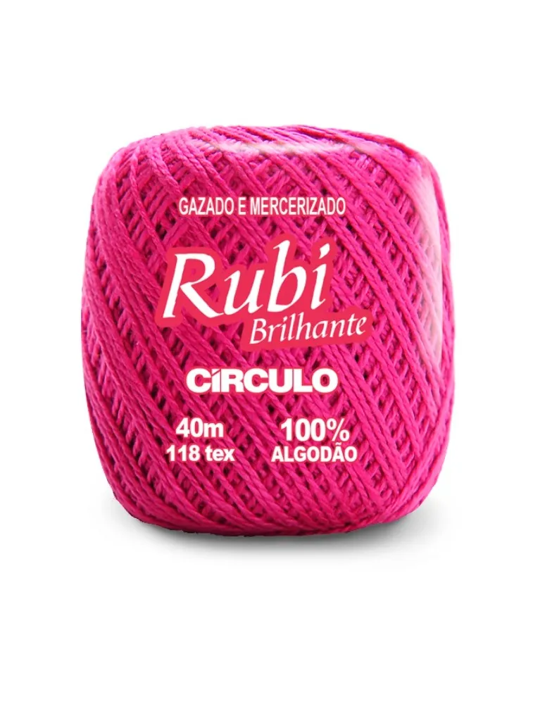 6185 LINHA CIRCULO RUBI 40M 100%CO 