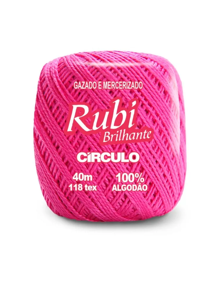 6186 LINHA CIRCULO RUBI 40M 100%CO 