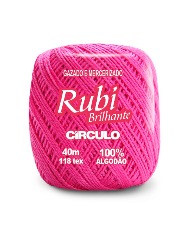 6186 LINHA CIRCULO RUBI 40M 100%CO 