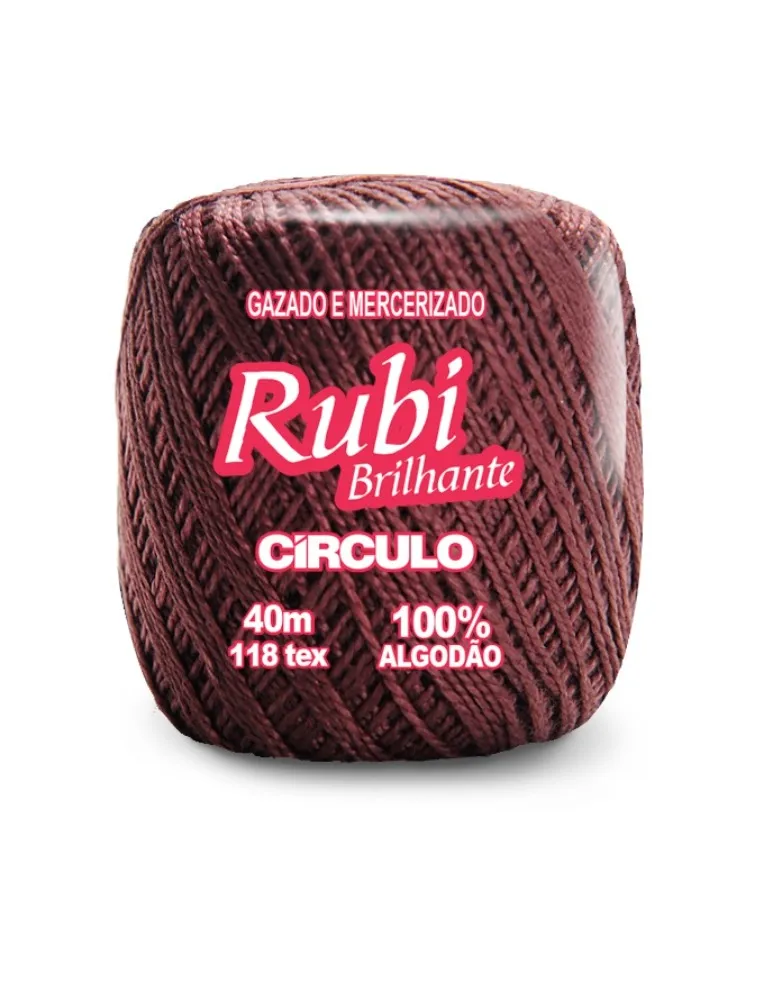 7346 LINHA CIRCULO RUBI 40M 100%CO 