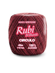 7386 LINHA CIRCULO RUBI 40M 100%CO 