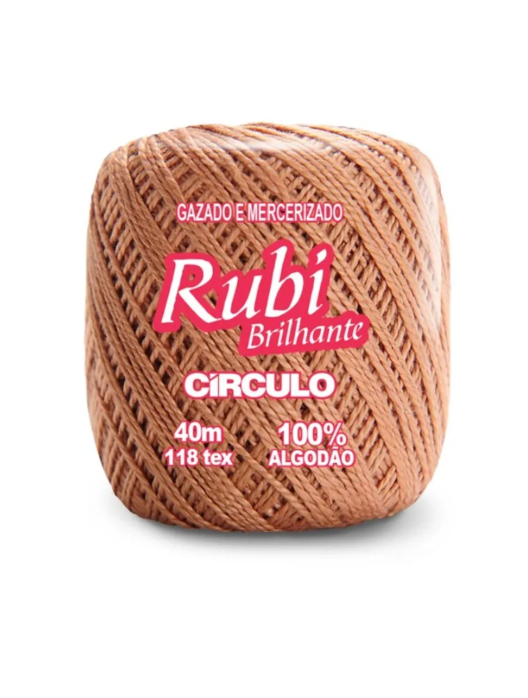7461 LINHA CIRCULO RUBI 40M 100%CO 