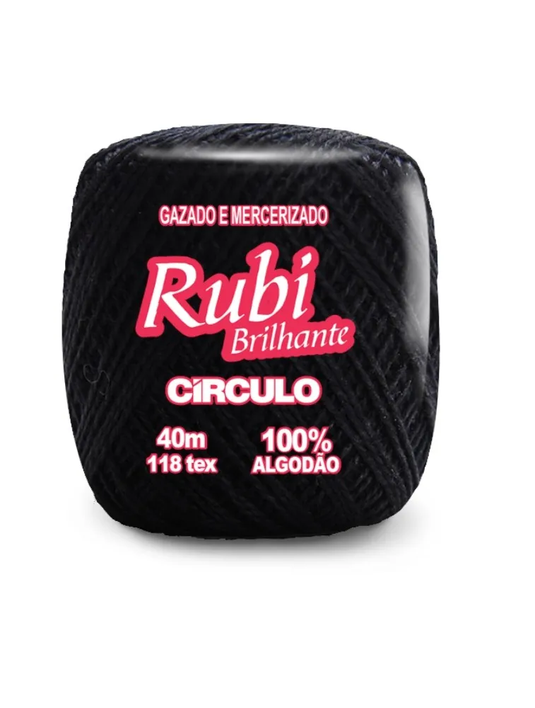 8990 LINHA CIRCULO RUBI 40M 100%CO 