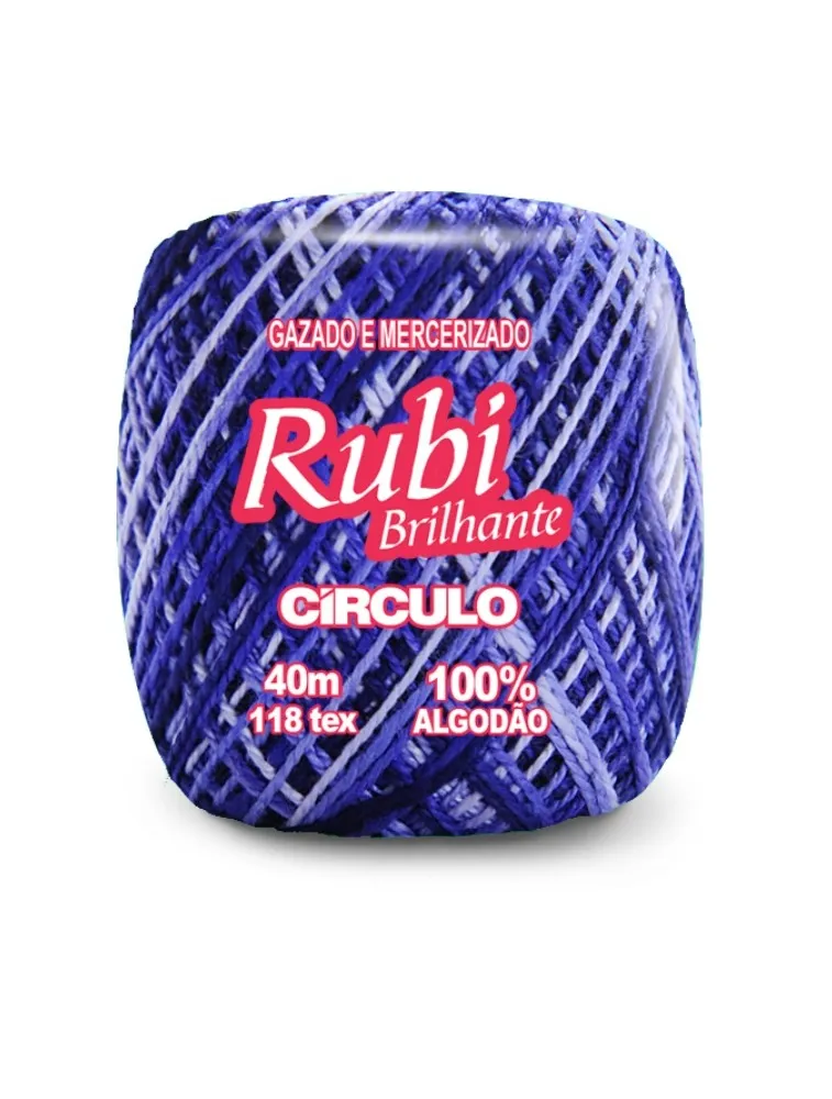 9172 LINHA CIRCULO RUBI 40M 100%CO 
