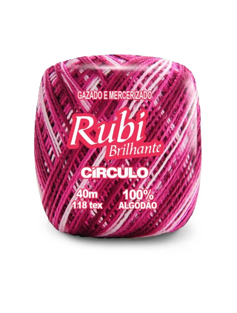 9520 LINHA CIRCULO RUBI 40M 100%CO 