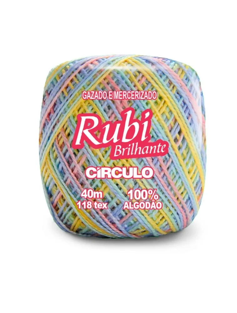 9946 LINHA CIRCULO RUBI 40M 100%CO 