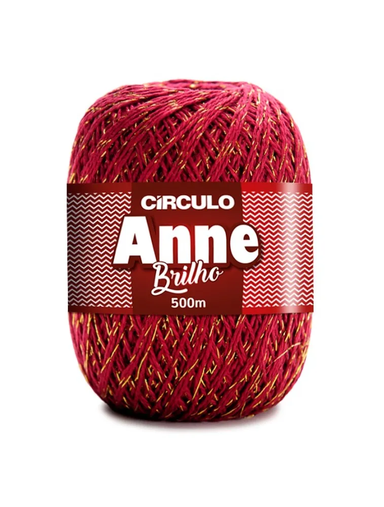7136 LINHA CIRCULO ANNE BRILHO OURO 500M 100%CO