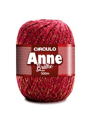 7136 LINHA CIRCULO ANNE BRILHO OURO 500M 100%CO