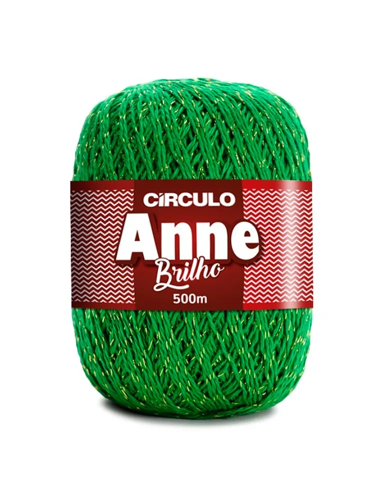 5767 LINHA CIRCULO ANNE BRILHO OURO 500M 100%CO