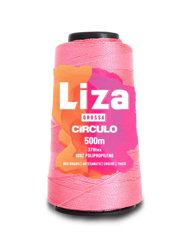 3077 LINHA CIRCULO LIZA GROSSA 500M 100%PP