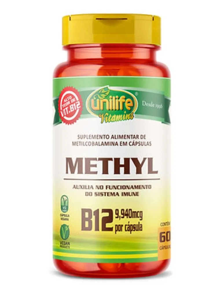 METHYL VITAMINA B12 60 CAPS 350MG UNILIFE VITAMINS