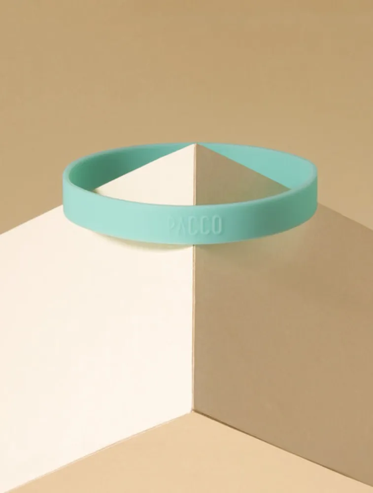 ANEL SILICONE TURQUESA PACCO
