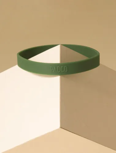 ANEL SILICONE VERDE MILITAR PACCO