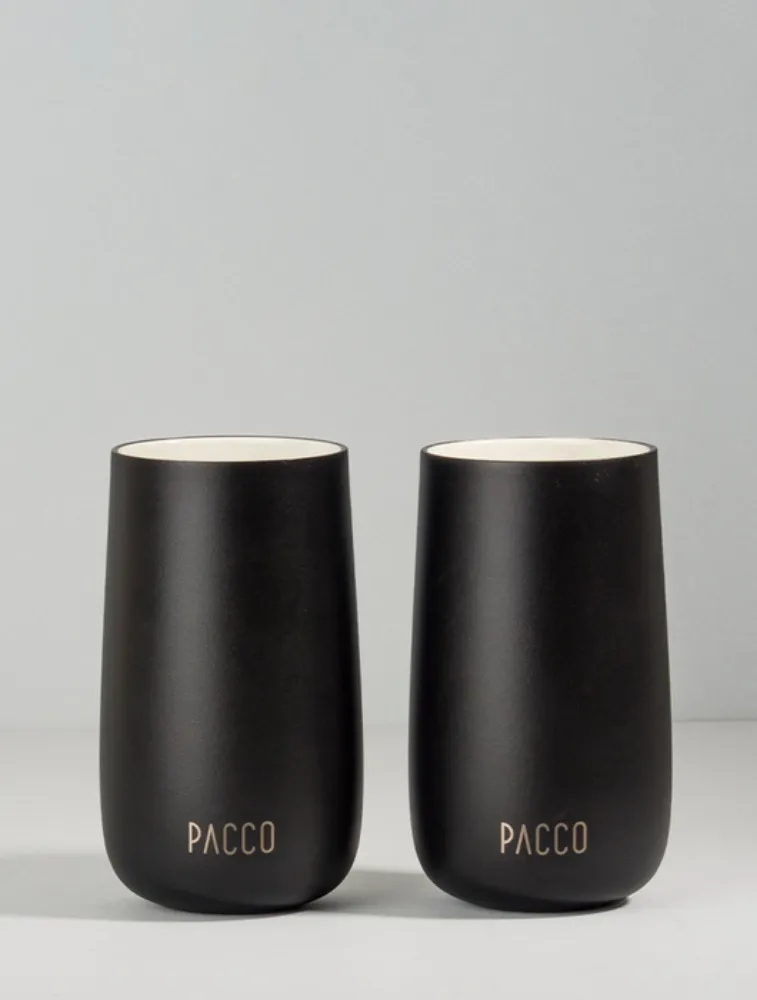 COPO TERMICO JOY CUP/2 370ML PRETO PACCO