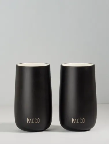 COPO TERMICO JOY CUP/2 370ML PRETO PACCO