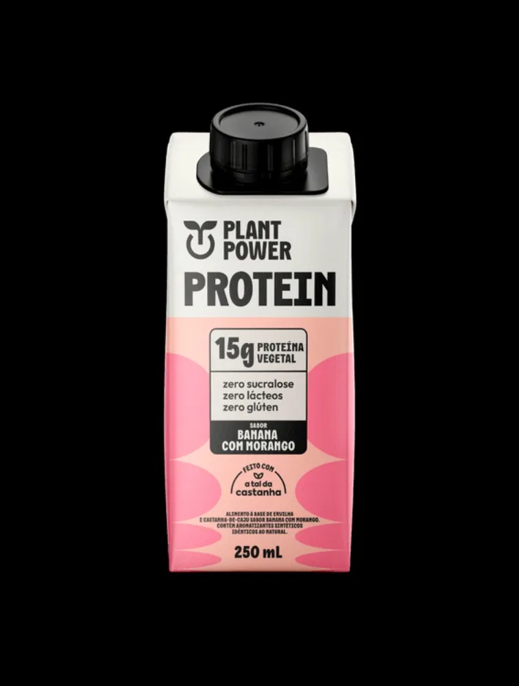 BEBIDA PROTEIN 250ML BANANA/MORANGO PLANT POWER