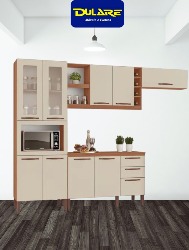 Cozinha Larissa 9 Portas Freijo Com Off White
