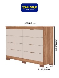 COMODA ISADORA FREIJO OFF WHITE TUBOARTE