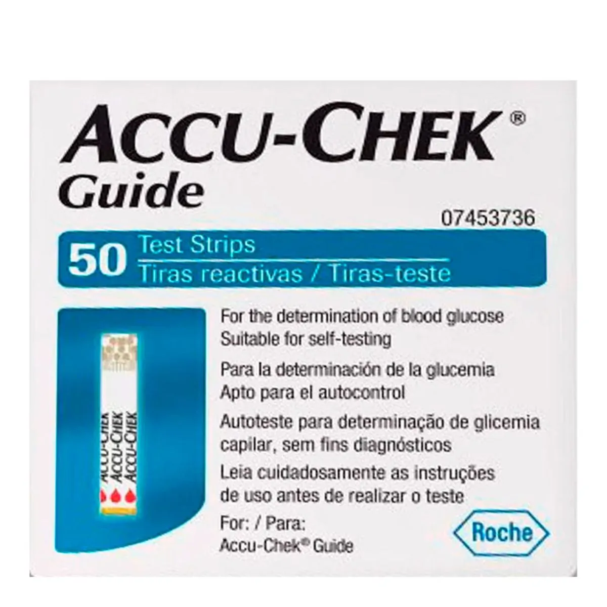 ACCU-CHEK GUIDE 50 TIRAS