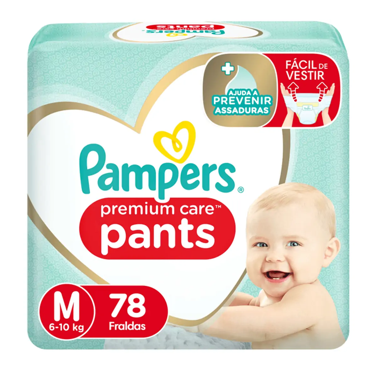 FRALDA PAMPERS PANTS M C/78