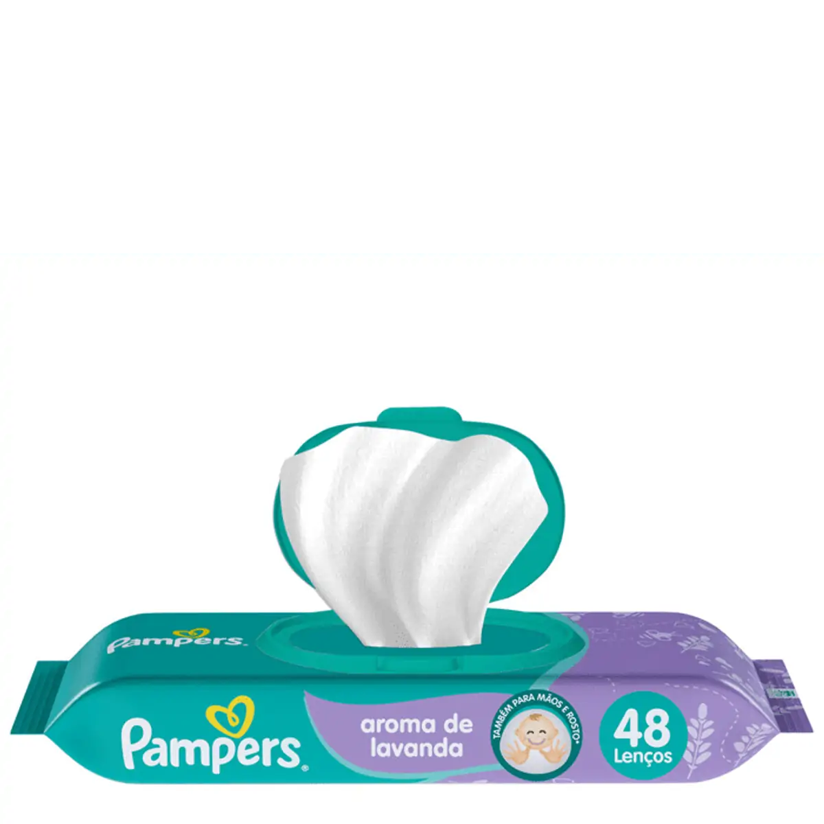 TOALHINHA PAMPERS C/ 48UN LAVA