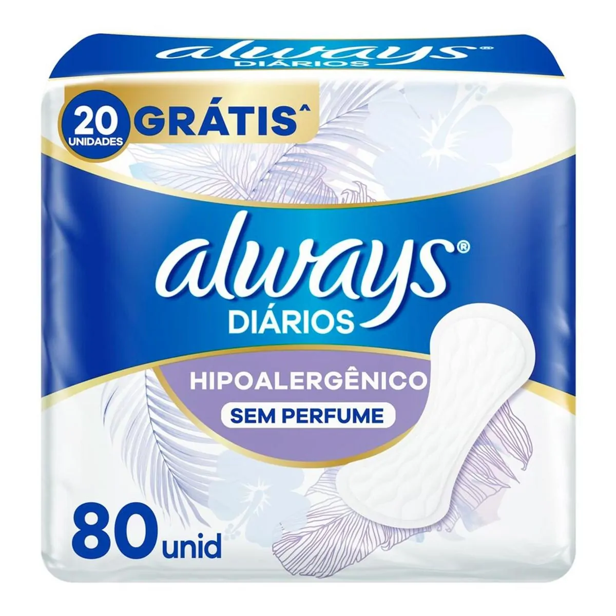 ABS ALWAYS PROT DIARIO 80UN RESPIRAVEL S/PERFUME(E)