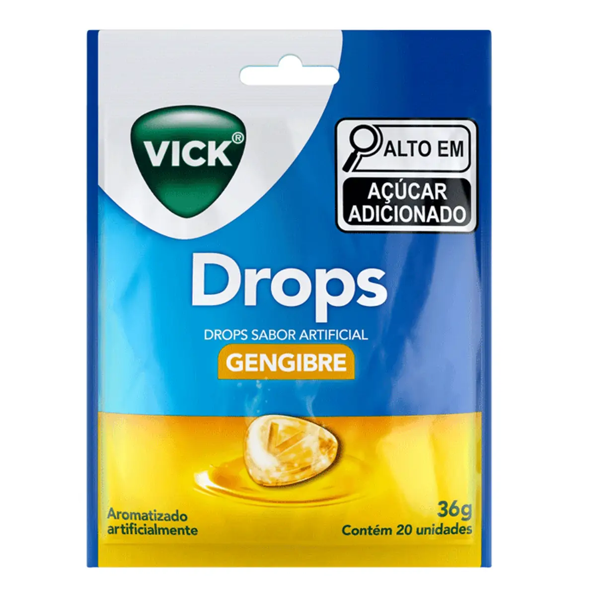 VICK DROPS GENGIBRE C 20 PAST