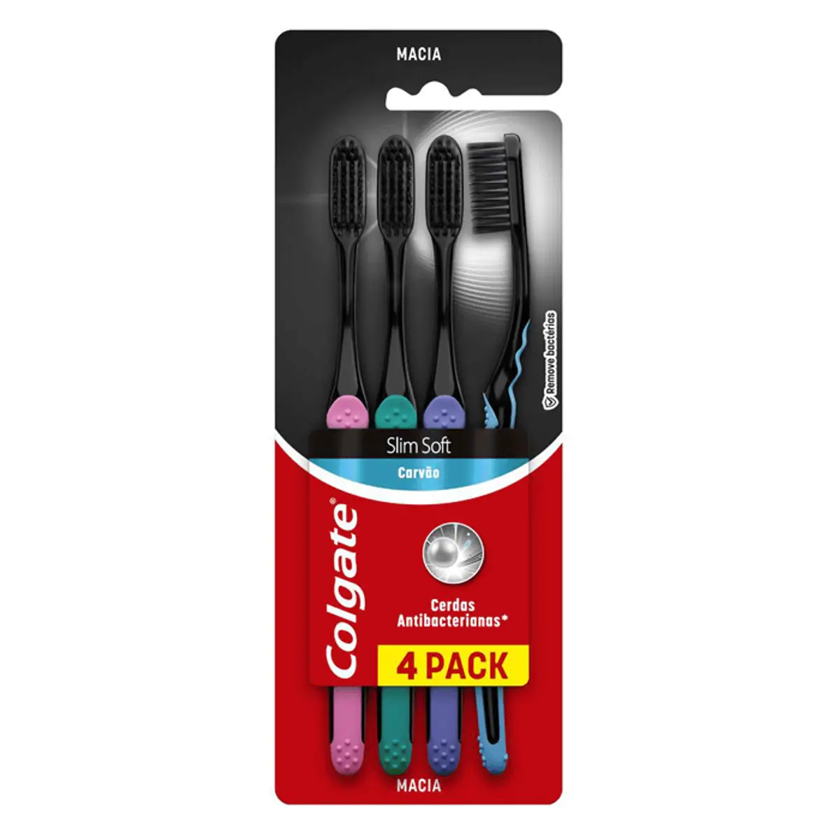 COLGATE ESCOVA SLIM SOFT BLACK C/4