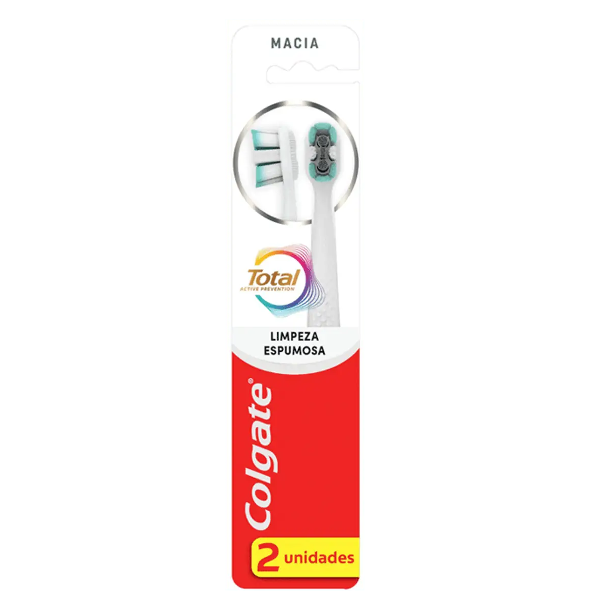 COLGATE C/2UN ESCOVA LIMPEZA ESPUMOSA