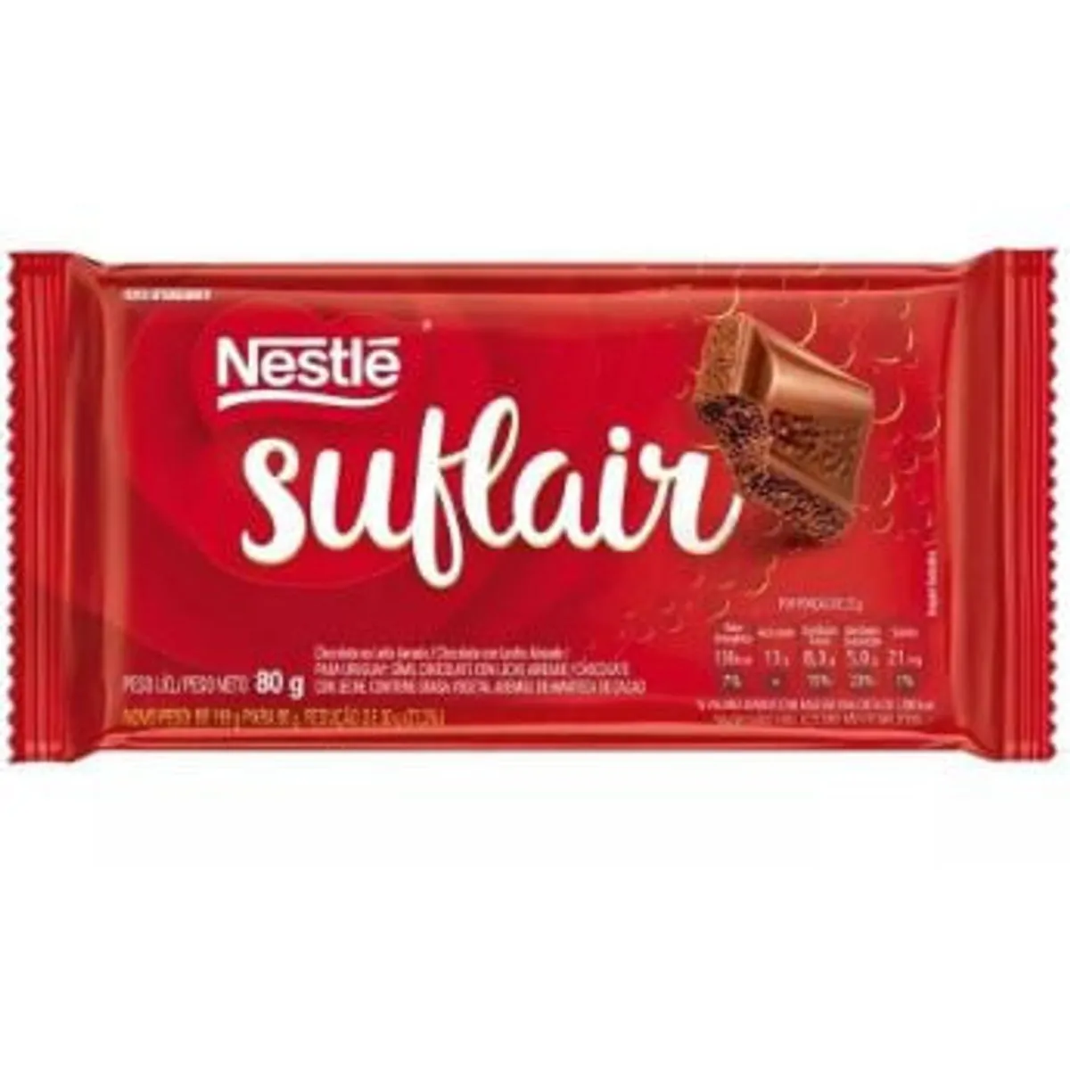 CHOC BARRA SUFLAIR 80G