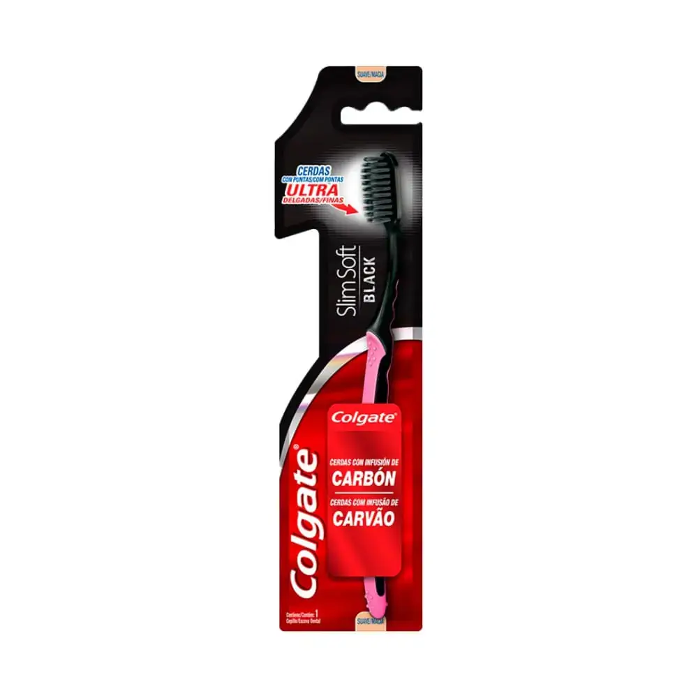 ESCOVA COLGATE SLIM SOFT BLACK SUAVE/MACIA