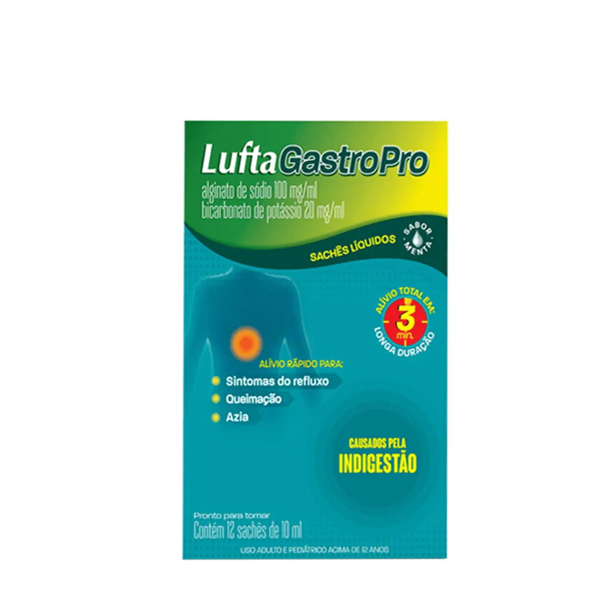 LUFTAGASTRO SACHES 10ML 12UN