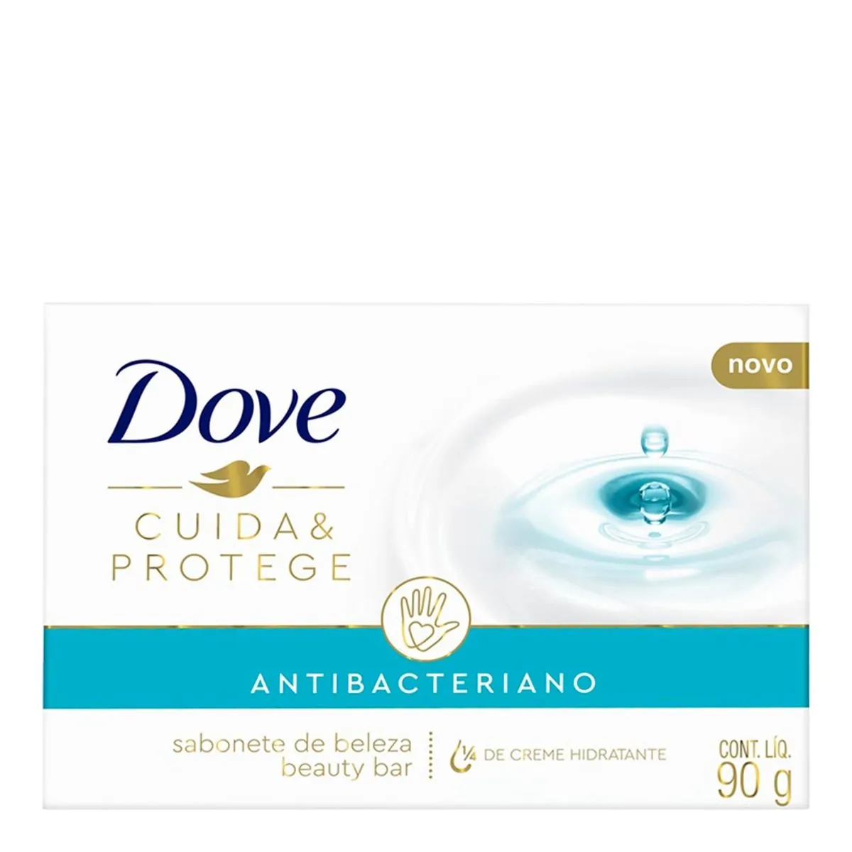 SABONETE BARRA CUIDADO ANTIBAC DOVE CAIXA 90G