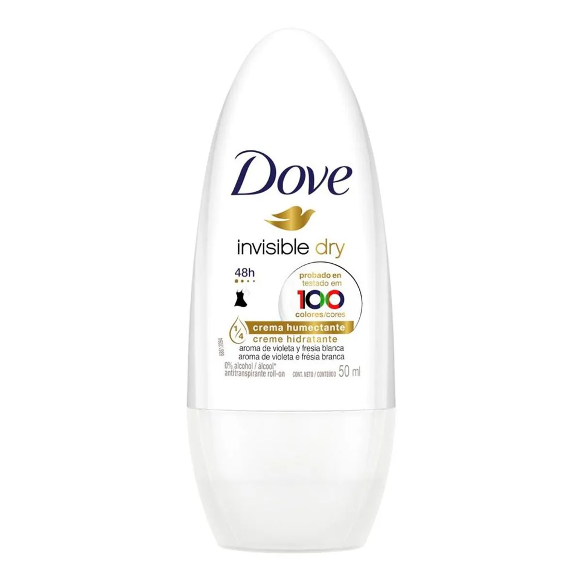 DESODORANTE ROLL ON DOVE INVISIBLE DRY FEMININO 50ML