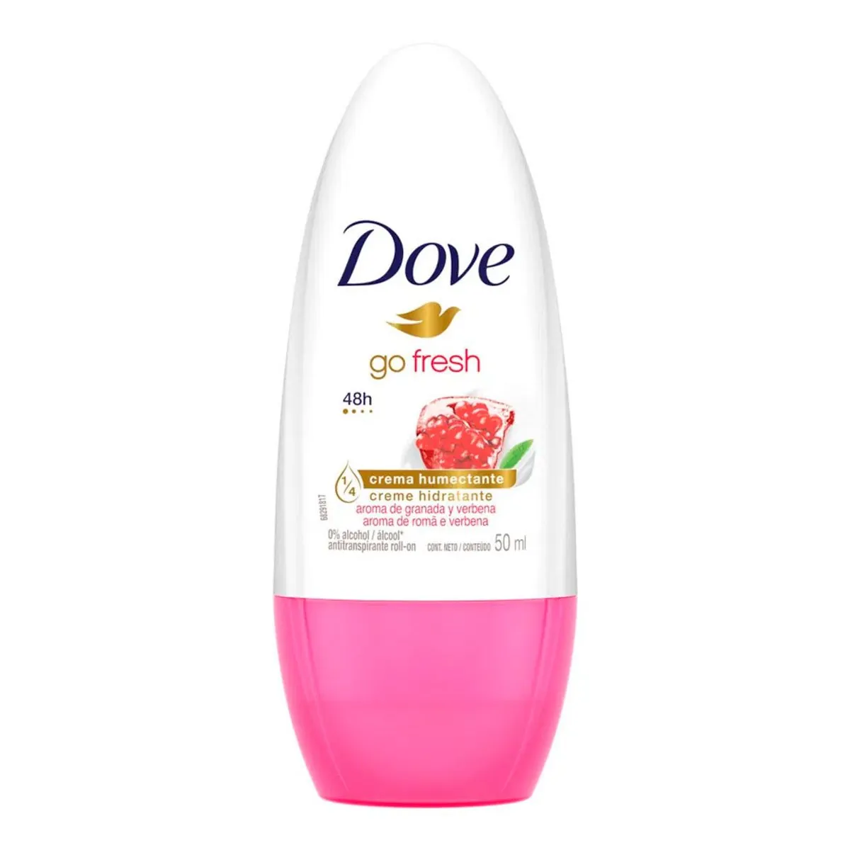DESODORANTE DOVE ROLL GO FR RO/VE 50ML