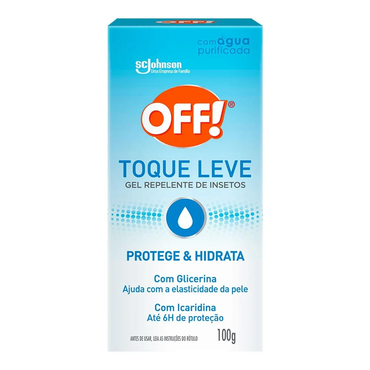 REPELENTE GEL OFF! TOQUE LEVE CAIXA 100G