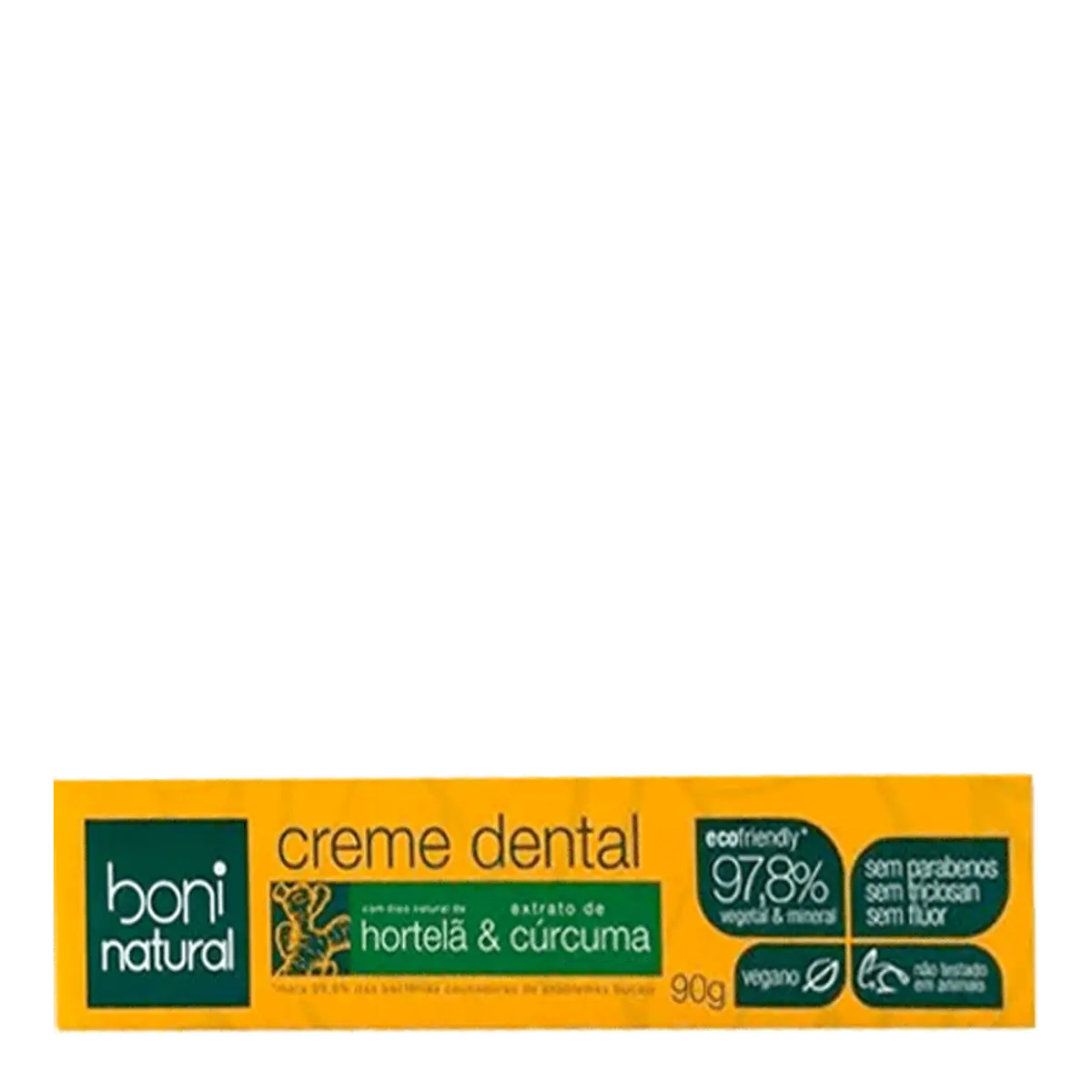 Creme Dental Hortelacurcuma 90G Boni Natural