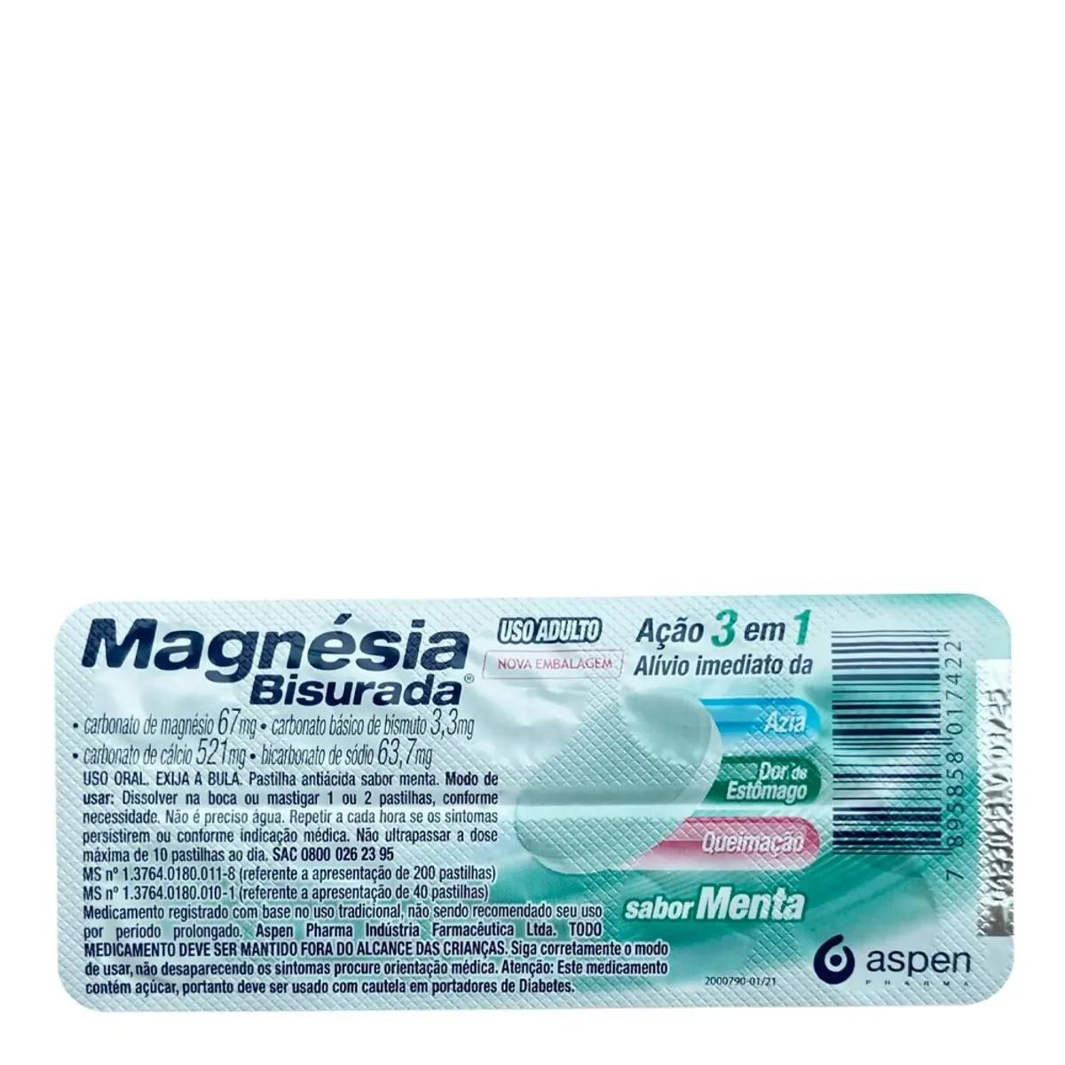 MAGNESIA BISURADA 20X10PAST