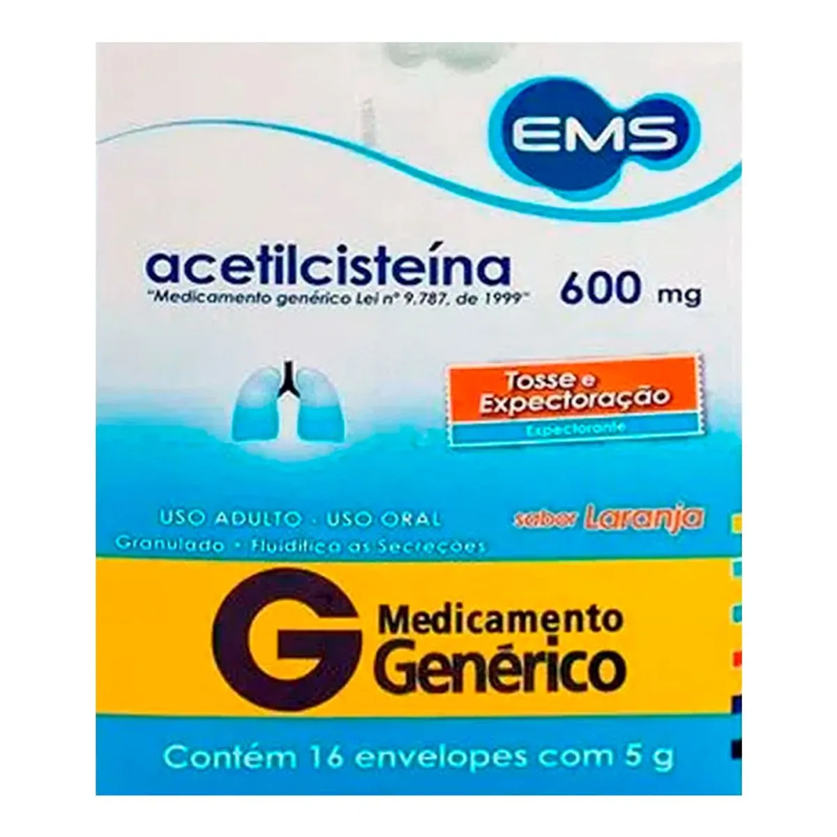 ACETILCISTEINA 600MG C/16 ENV(EMS)- OTC FARM