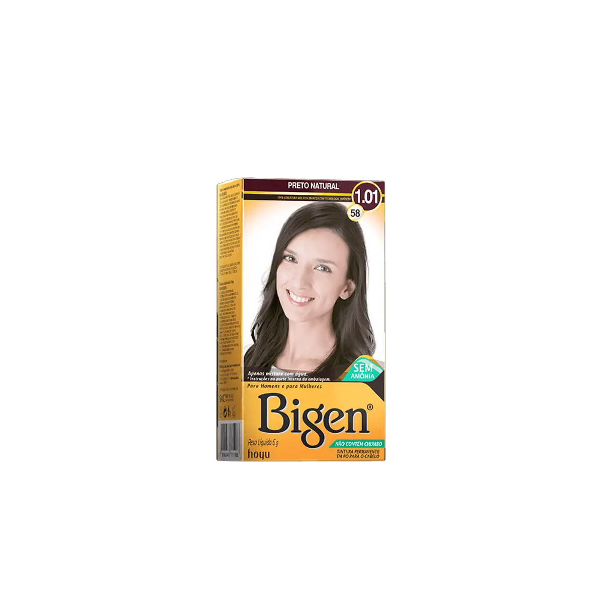 TINTURA BIGEN 1.01 PRETO NATURAL 1UN