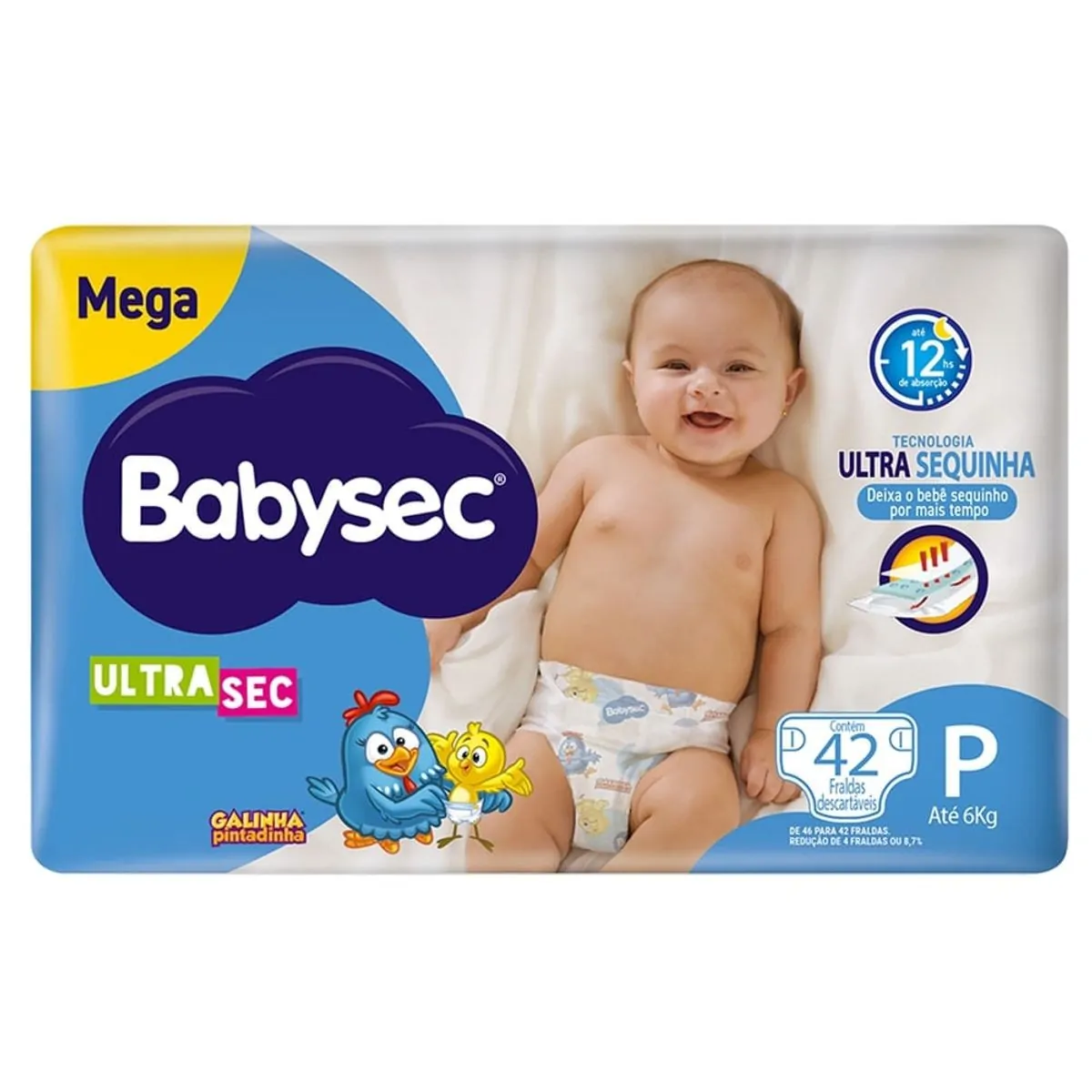Fralda Babysec Ultra Mega P